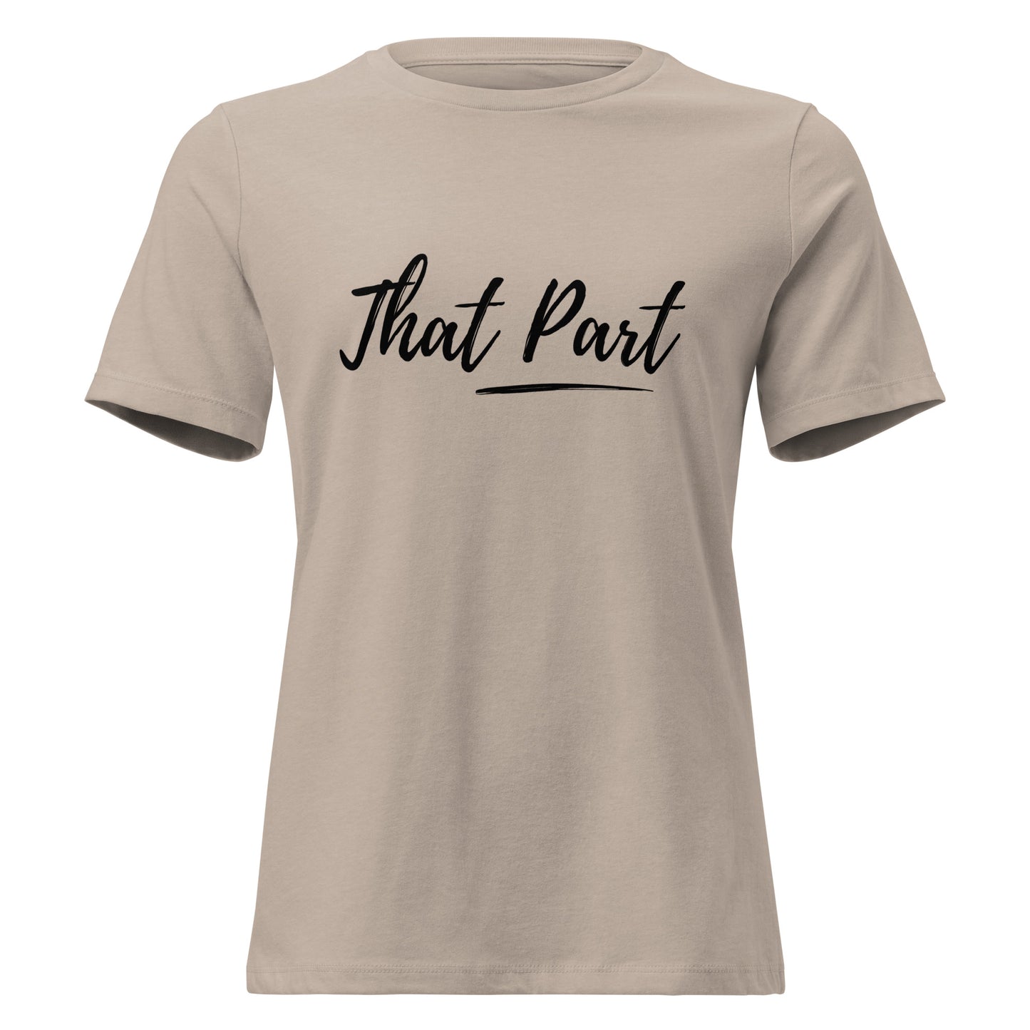 That Part t-shirt from Spoken Sis on a product mockup