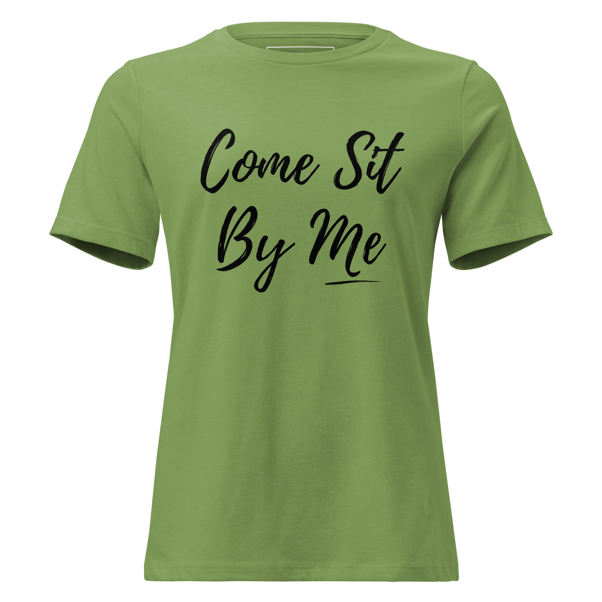 Come Sit By Me t-shirt from Spoken Sis on a product mockup